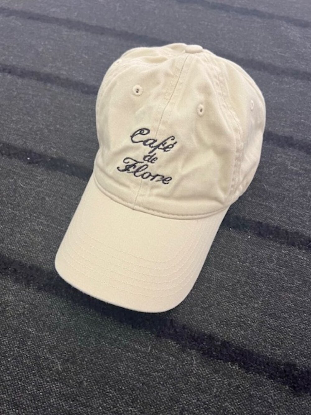 Café de Flore Paris Cap Hat, Beige, One Size